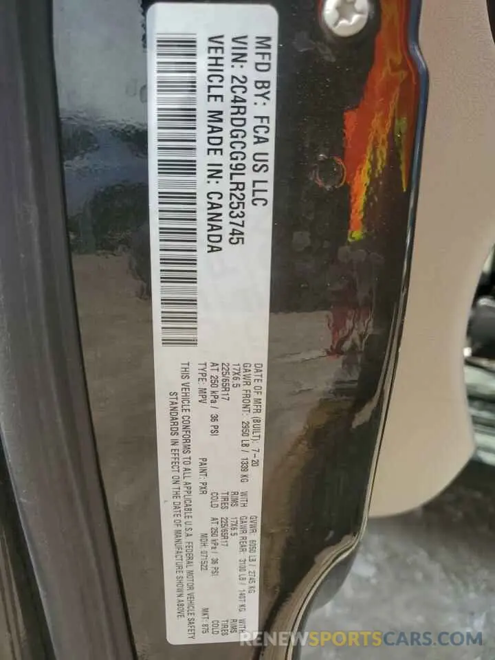 13 Фотография поврежденного автомобиля 2C4RDGCG9LR253745 DODGE CARAVAN 2020