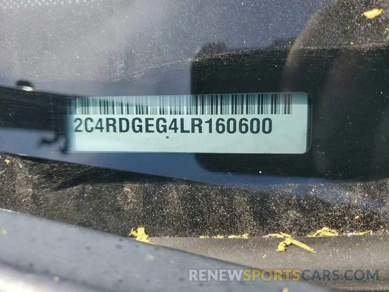 13 Photograph of a damaged car 2C4RDGEG4LR160600 DODGE CARAVAN 2020