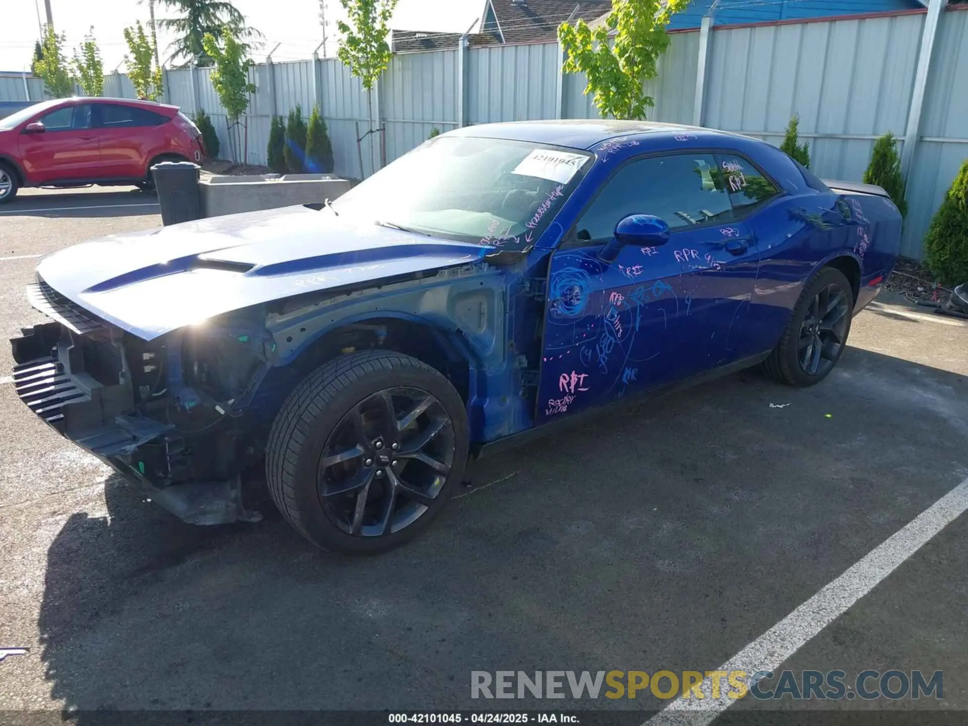 2 Photograph of a damaged car 2C3CDZAG0KH530232 DODGE CHALLENGER 2019
