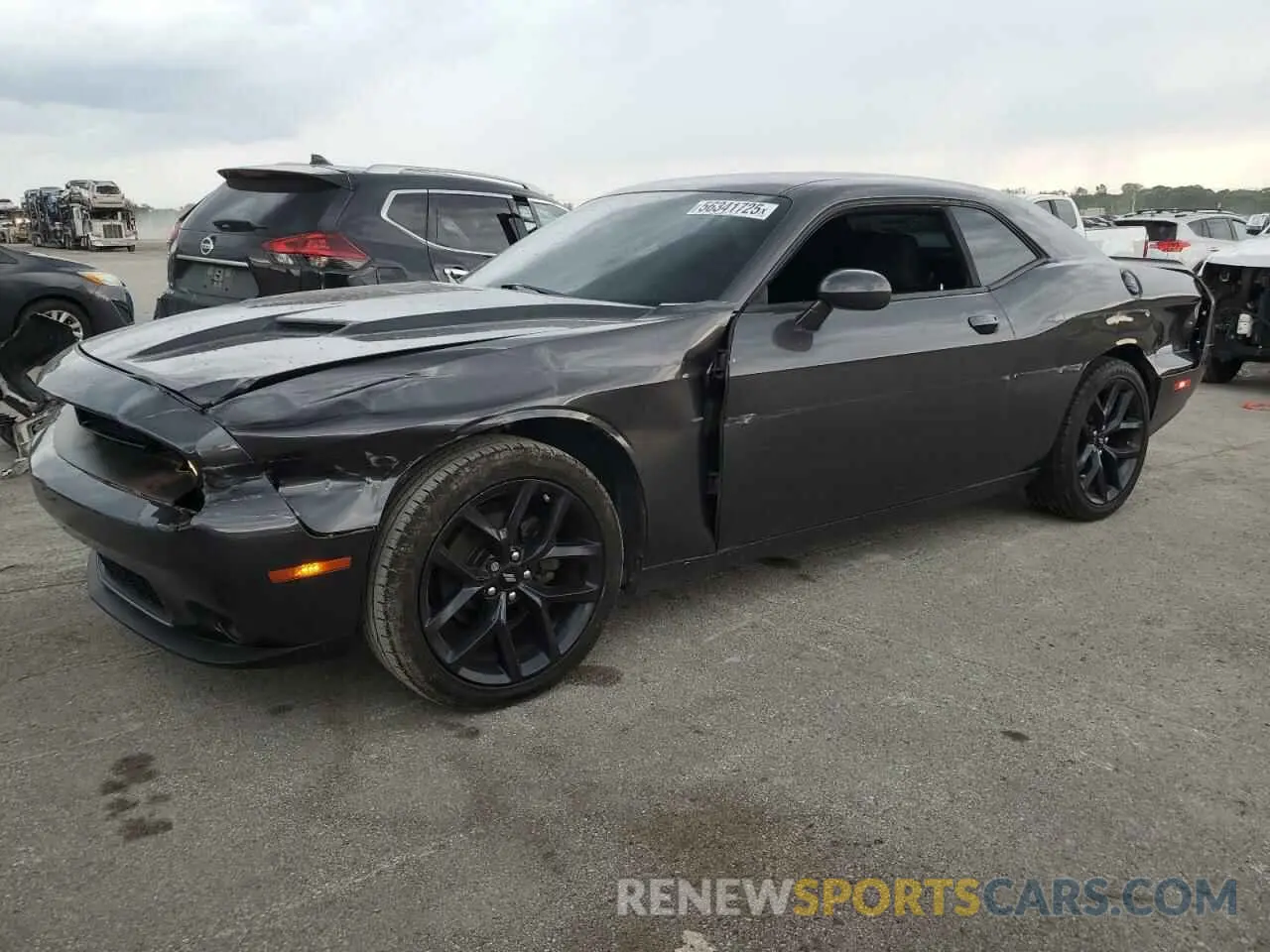 1 Photograph of a damaged car 2C3CDZAG0KH735601 DODGE CHALLENGER 2019