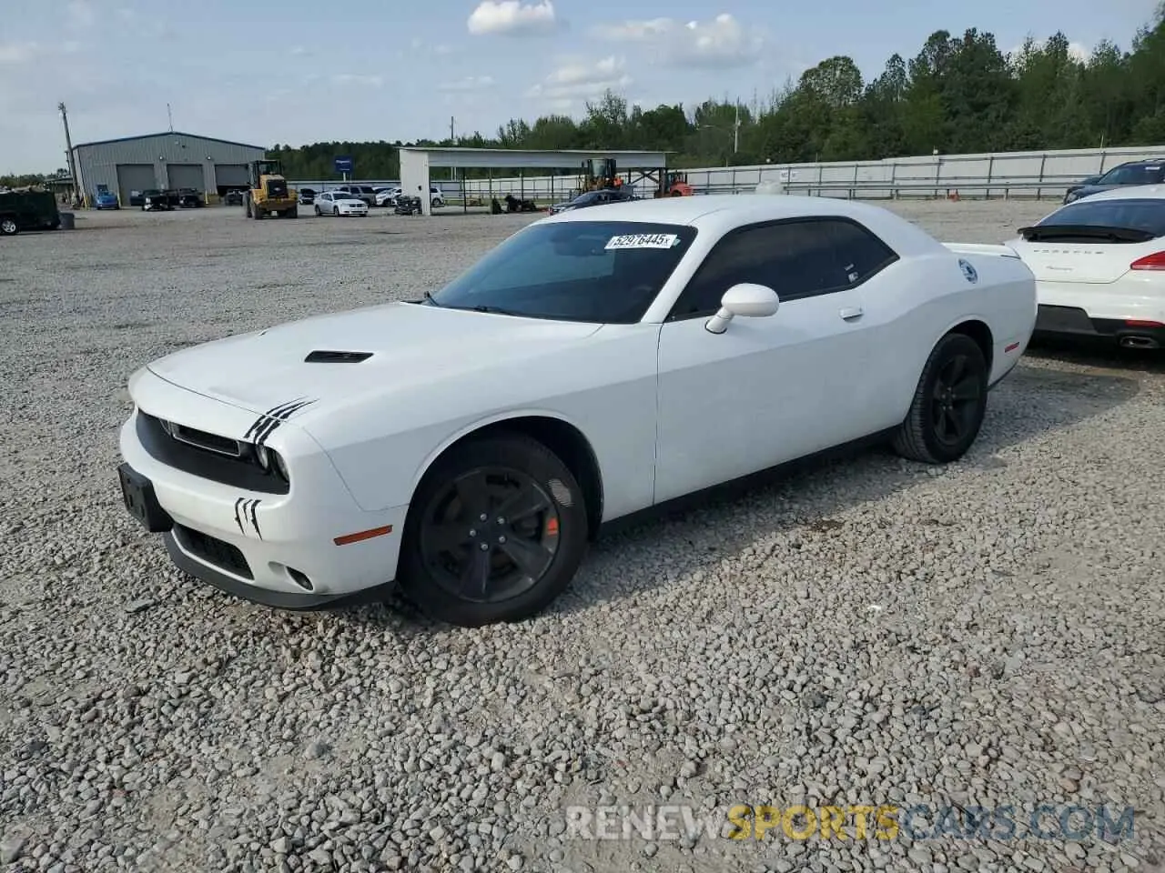 1 Photograph of a damaged car 2C3CDZAG1KH591296 DODGE CHALLENGER 2019