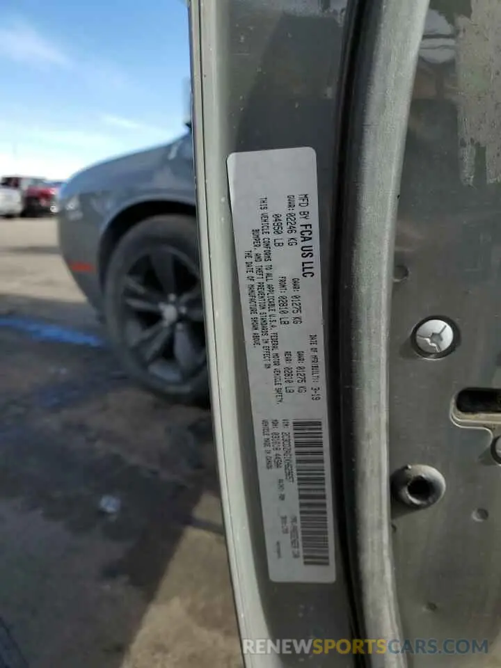 14 Photograph of a damaged car 2C3CDZAG1KH629657 DODGE CHALLENGER 2019