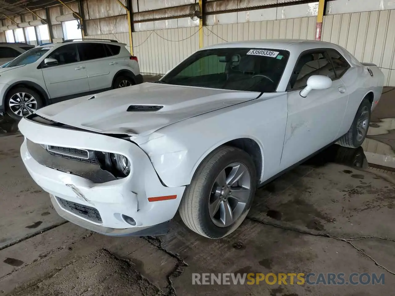 1 Photograph of a damaged car 2C3CDZAG2KH606744 DODGE CHALLENGER 2019