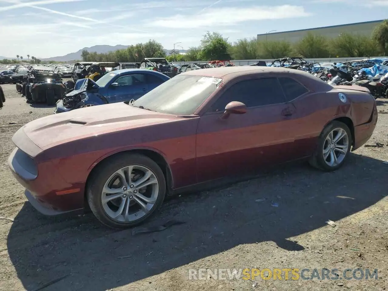1 Photograph of a damaged car 2C3CDZAG2KH701238 DODGE CHALLENGER 2019