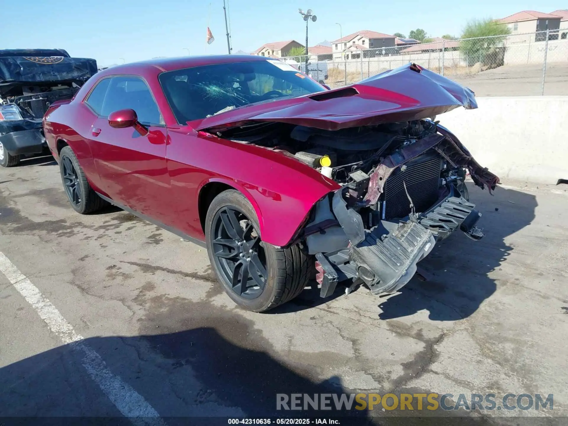 1 Photograph of a damaged car 2C3CDZAG3KH744129 DODGE CHALLENGER 2019