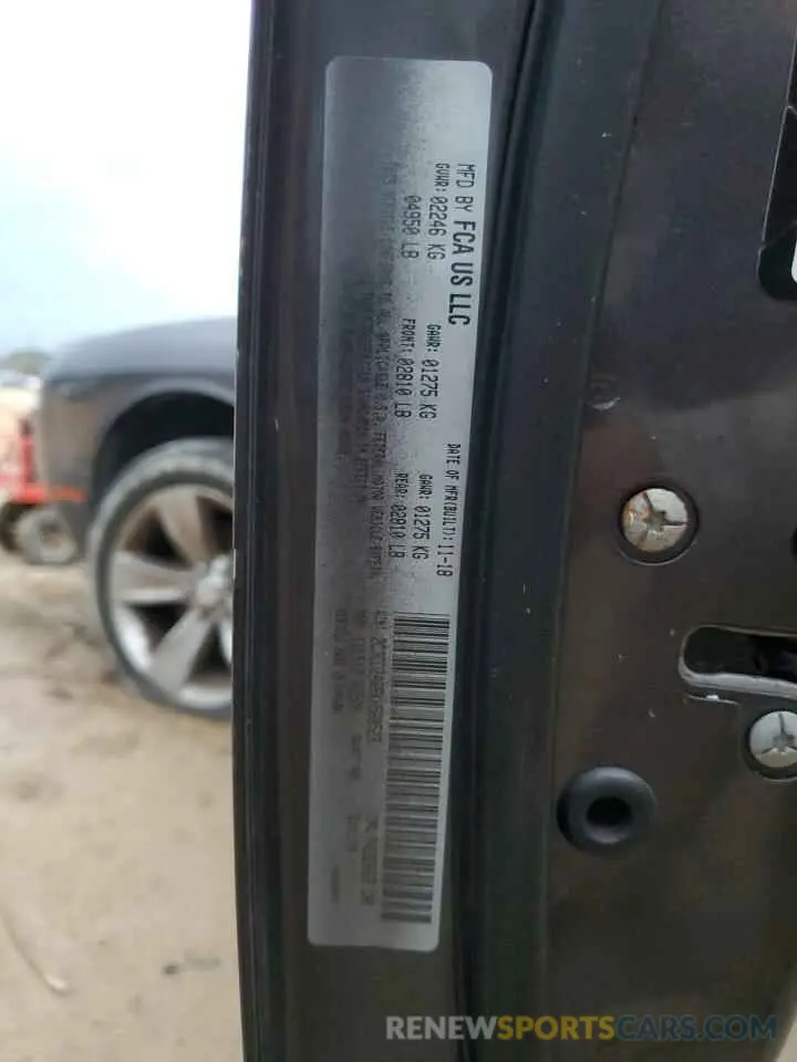 12 Photograph of a damaged car 2C3CDZAG6KH560528 DODGE CHALLENGER 2019