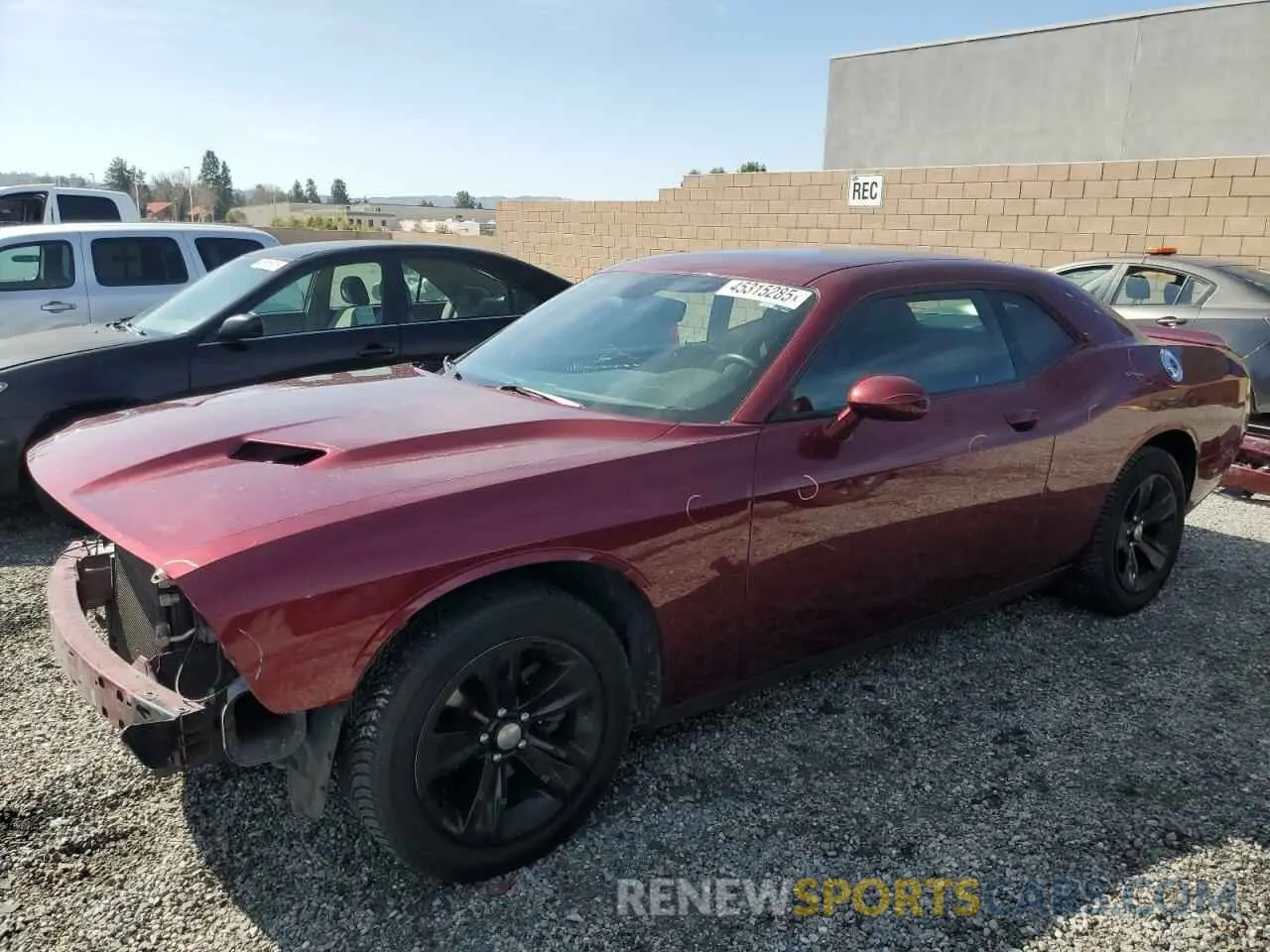 1 Photograph of a damaged car 2C3CDZAG7KH560649 DODGE CHALLENGER 2019