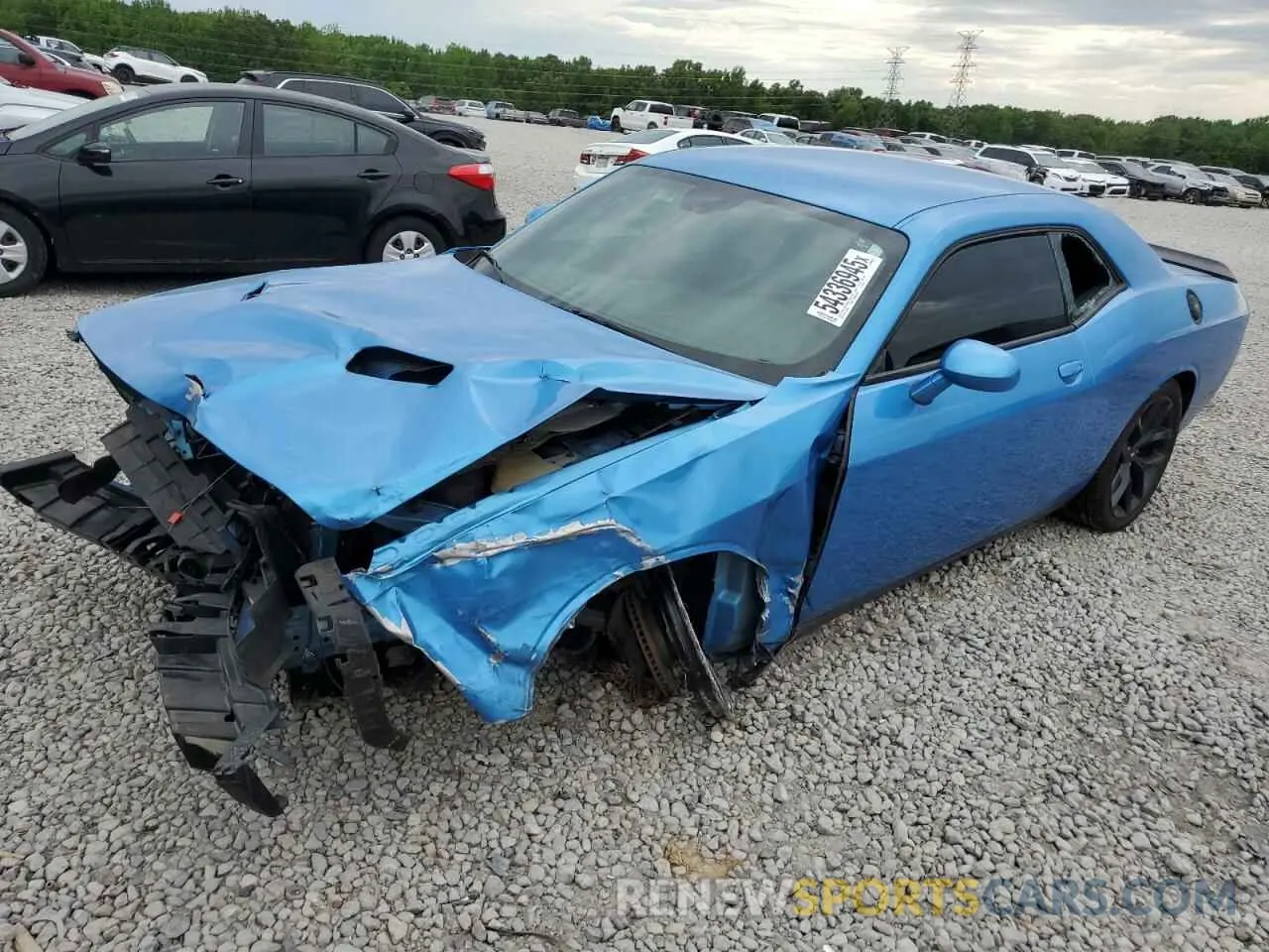 1 Photograph of a damaged car 2C3CDZAG9KH509105 DODGE CHALLENGER 2019