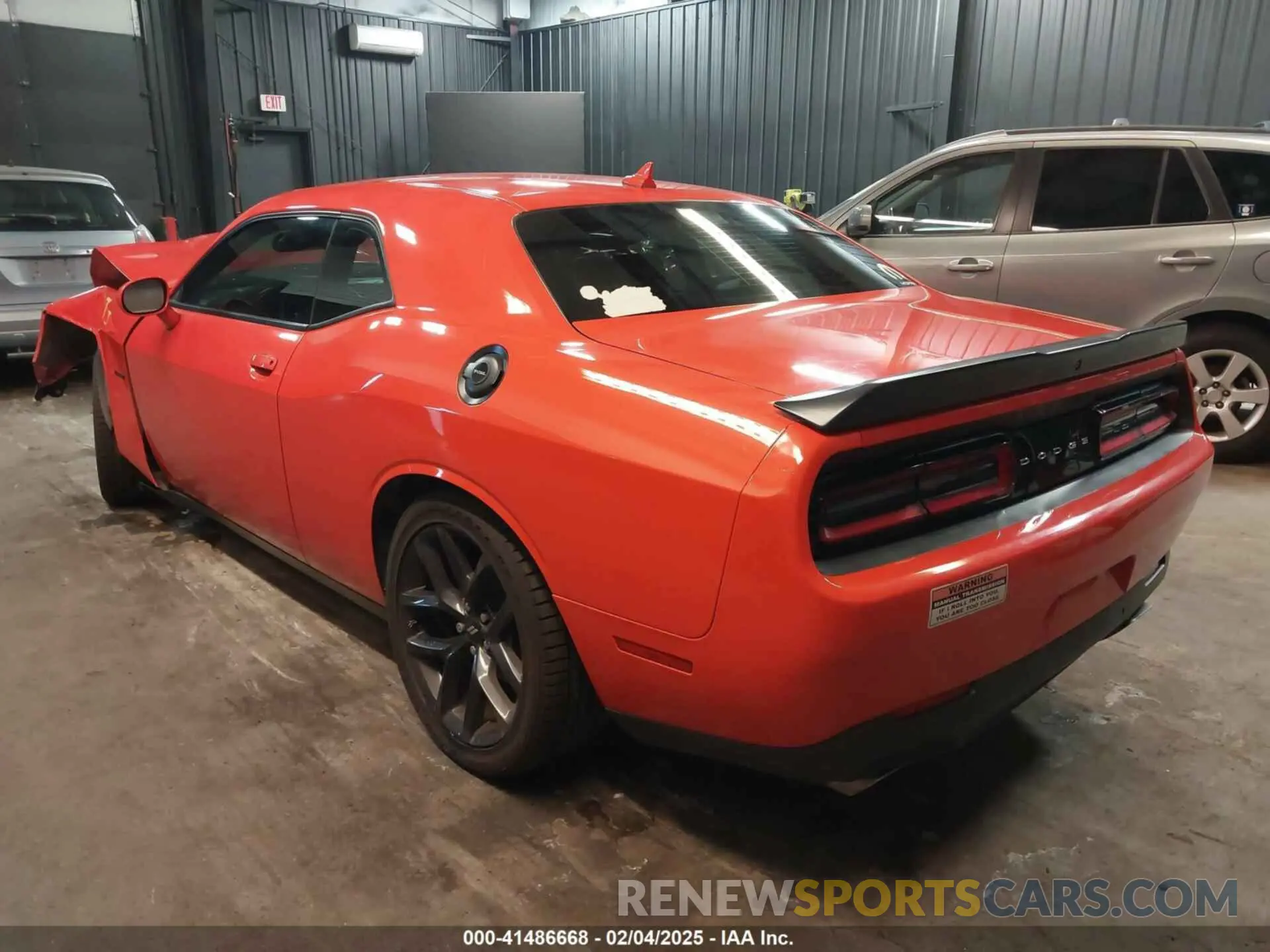 3 Photograph of a damaged car 2C3CDZBT5KH587439 DODGE CHALLENGER 2019