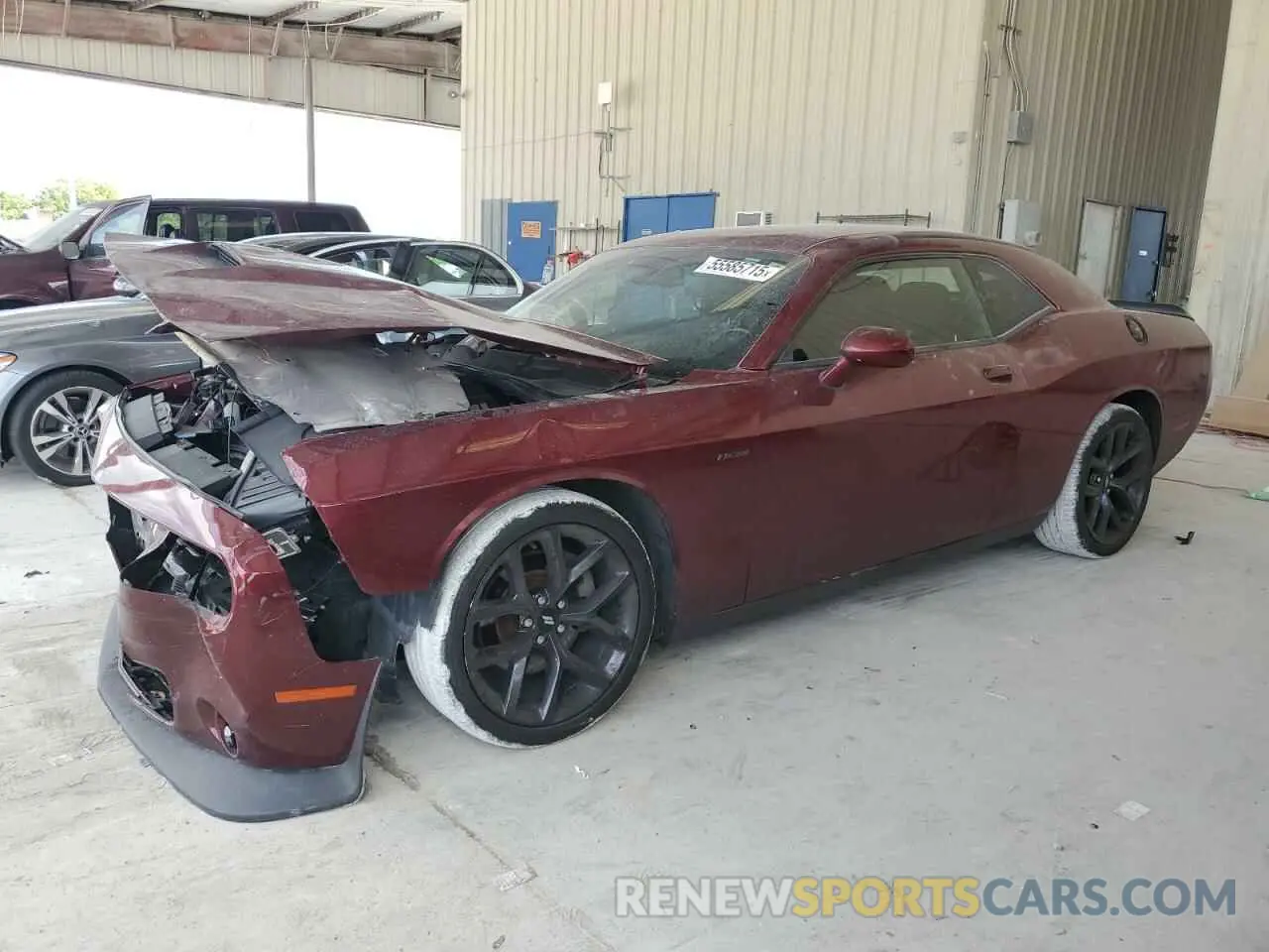 1 Photograph of a damaged car 2C3CDZBT7KH512175 DODGE CHALLENGER 2019