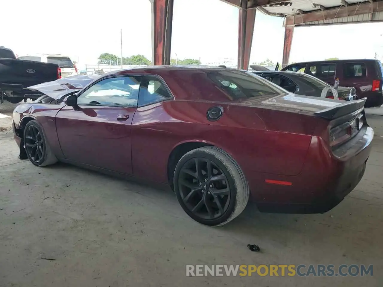2 Photograph of a damaged car 2C3CDZBT7KH512175 DODGE CHALLENGER 2019