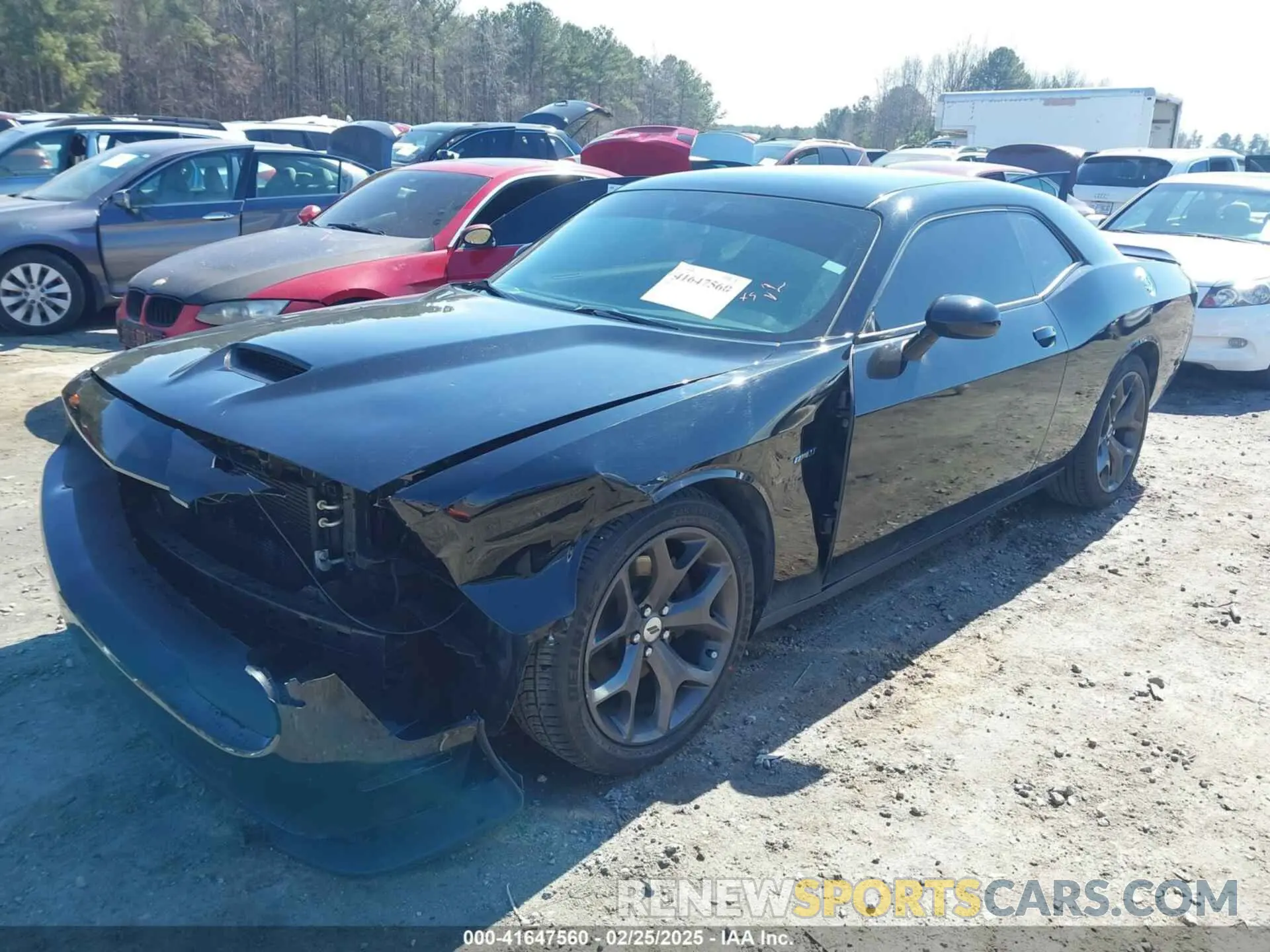 2 Photograph of a damaged car 2C3CDZBT7KH583408 DODGE CHALLENGER 2019
