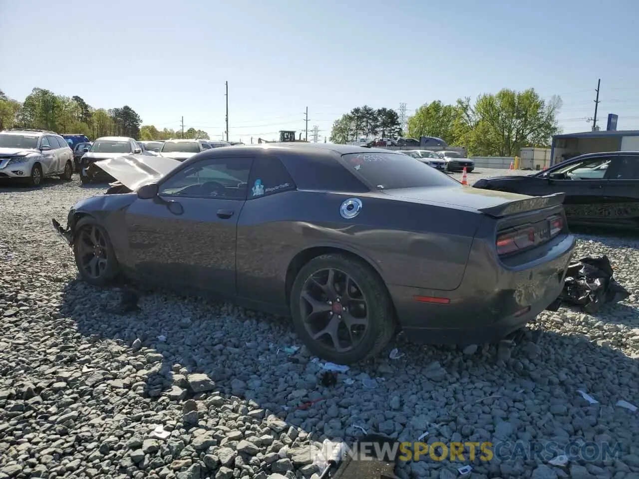 2 Photograph of a damaged car 2C3CDZBT9KH578369 DODGE CHALLENGER 2019