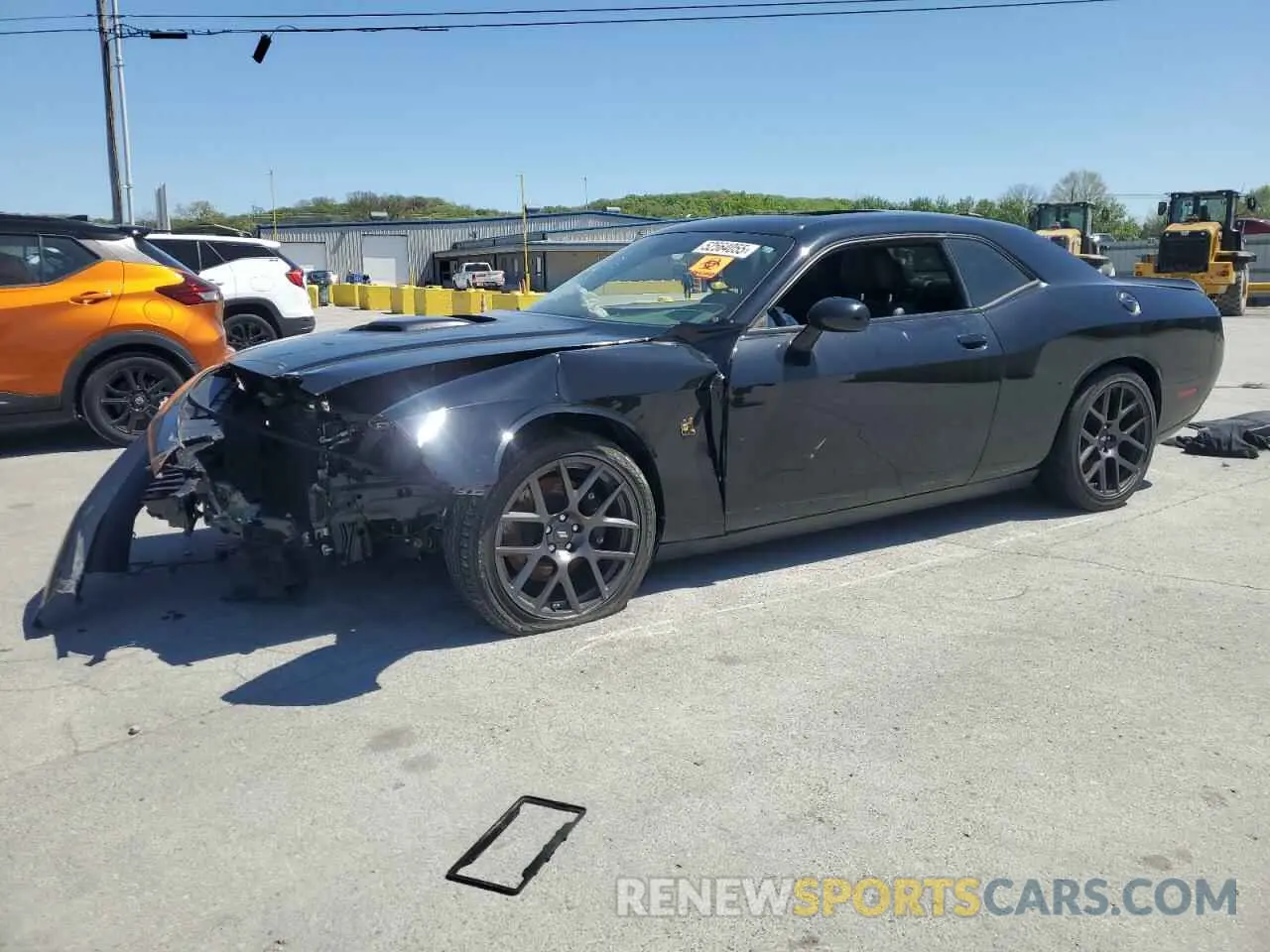 1 Photograph of a damaged car 2C3CDZFJ9KH649496 DODGE CHALLENGER 2019