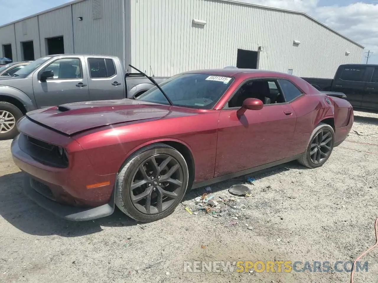 1 Photograph of a damaged car 2C3CDZJG6KH501642 DODGE CHALLENGER 2019