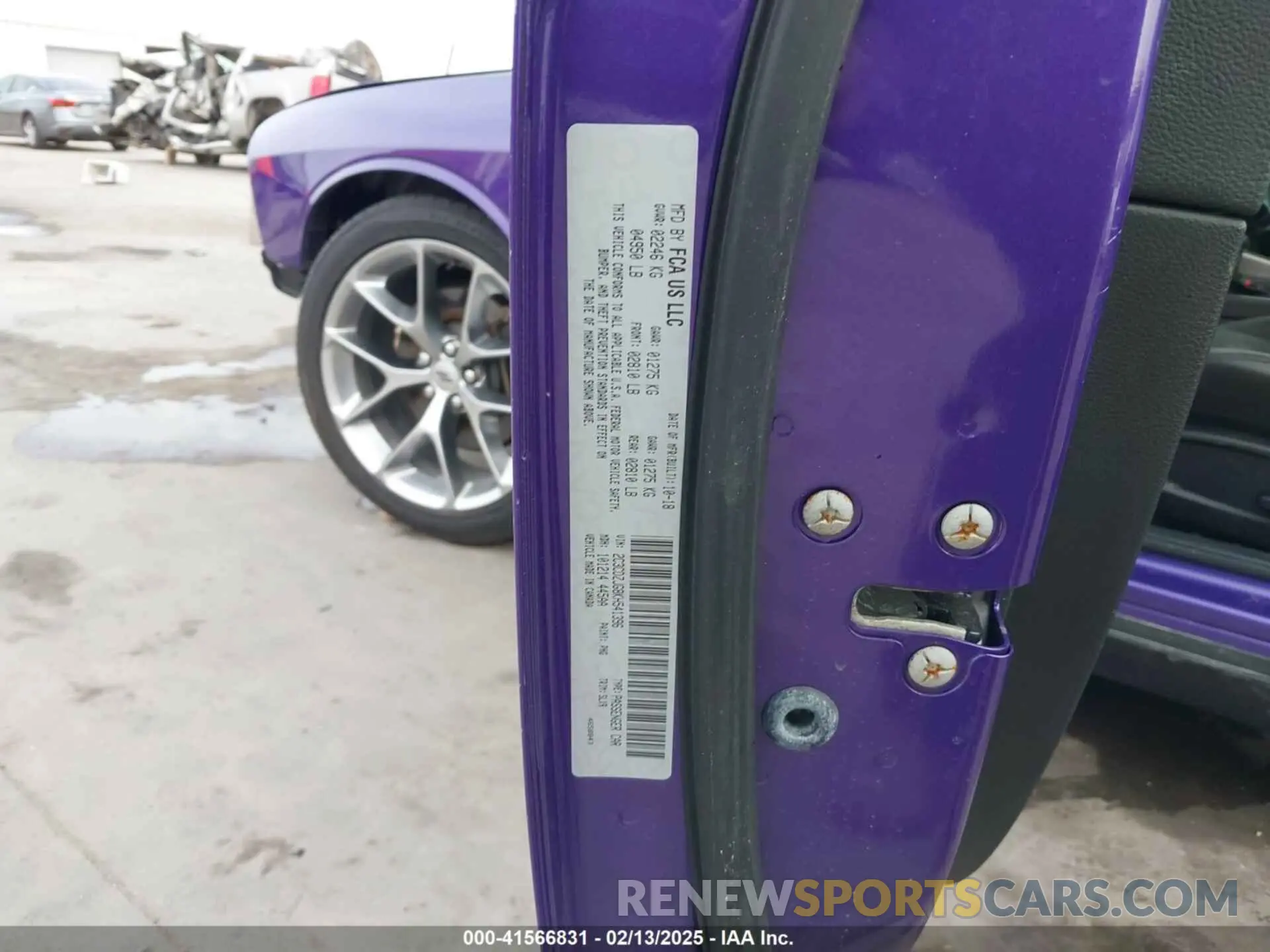 9 Фотография поврежденного автомобиля 2C3CDZJG8KH541396 DODGE CHALLENGER 2019