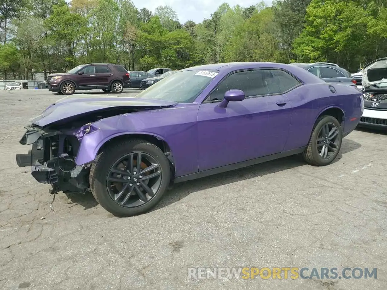 1 Photograph of a damaged car 2C3CDZKG3KH637368 DODGE CHALLENGER 2019