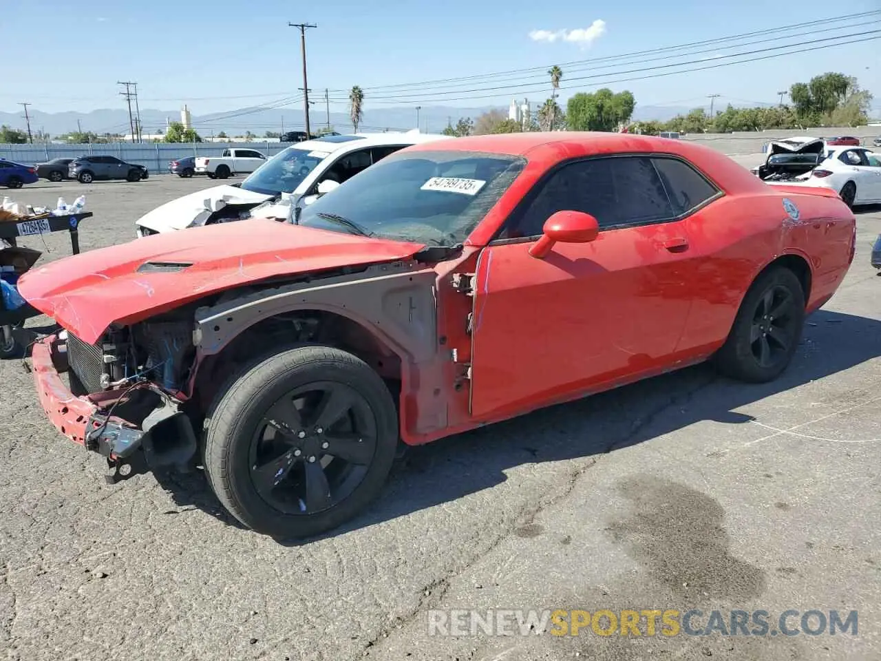 1 Photograph of a damaged car 2C3CDZAG3LH211327 DODGE CHALLENGER 2020