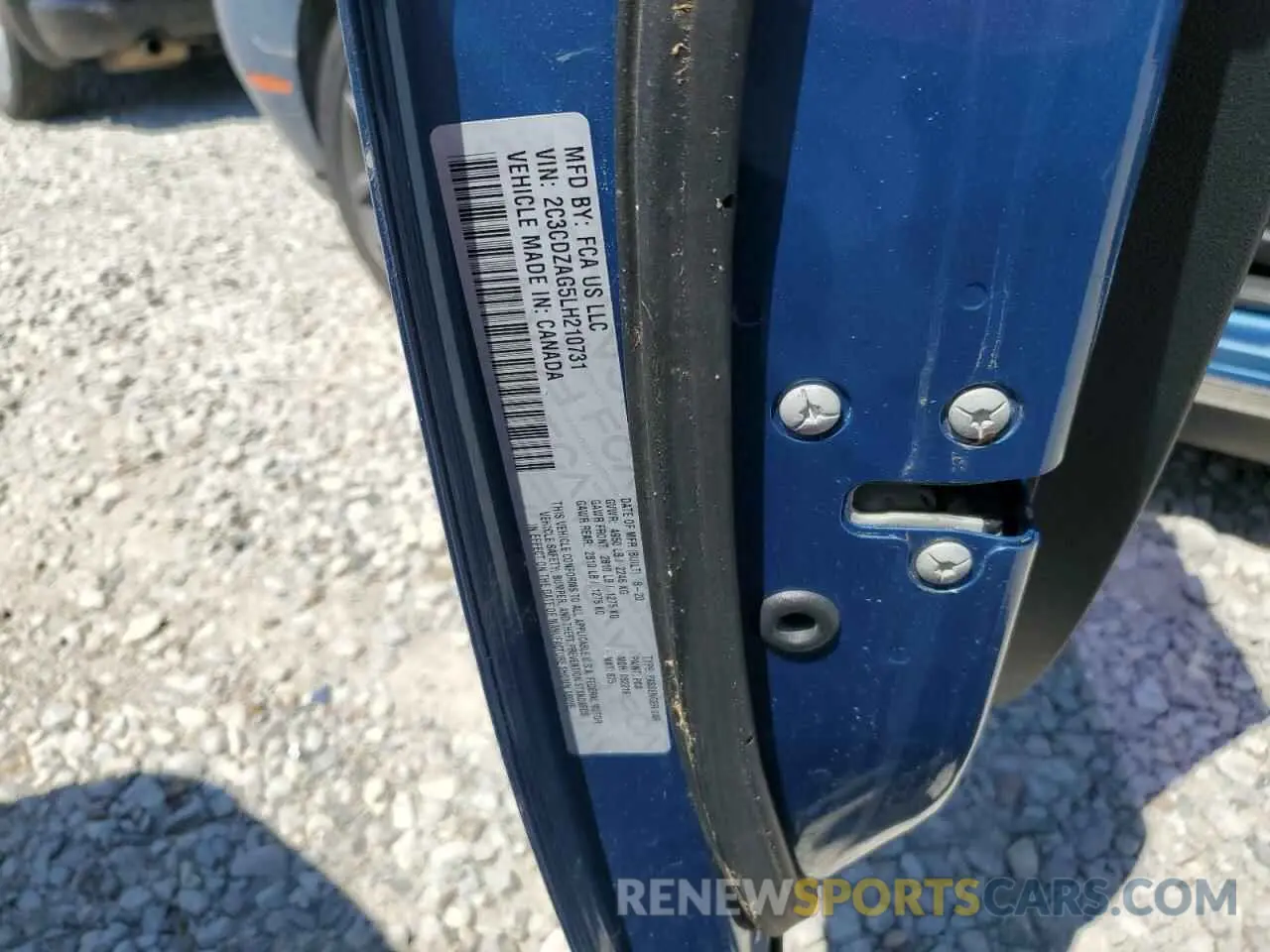 12 Photograph of a damaged car 2C3CDZAG5LH210731 DODGE CHALLENGER 2020