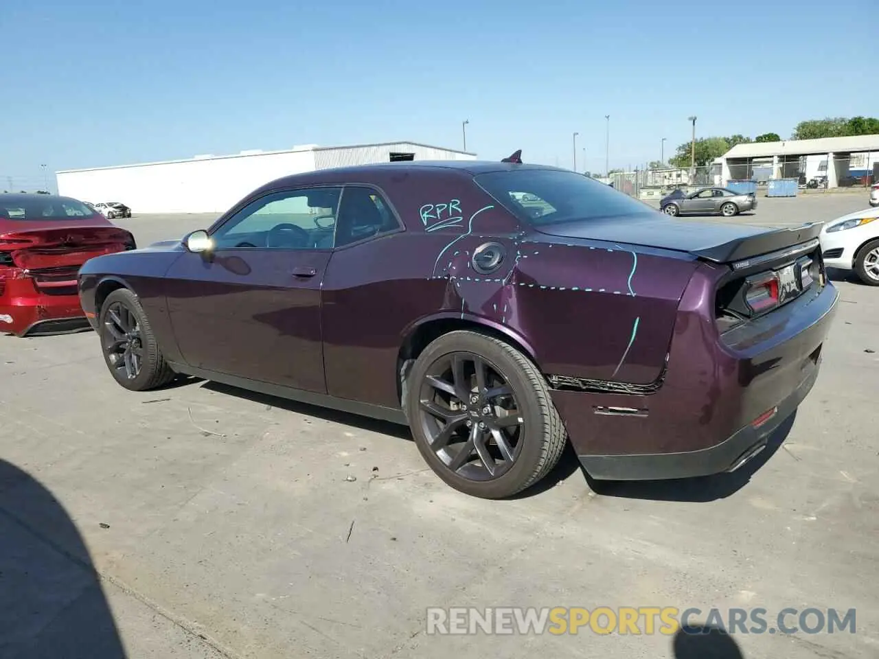 2 Photograph of a damaged car 2C3CDZAG0MH587145 DODGE CHALLENGER 2021
