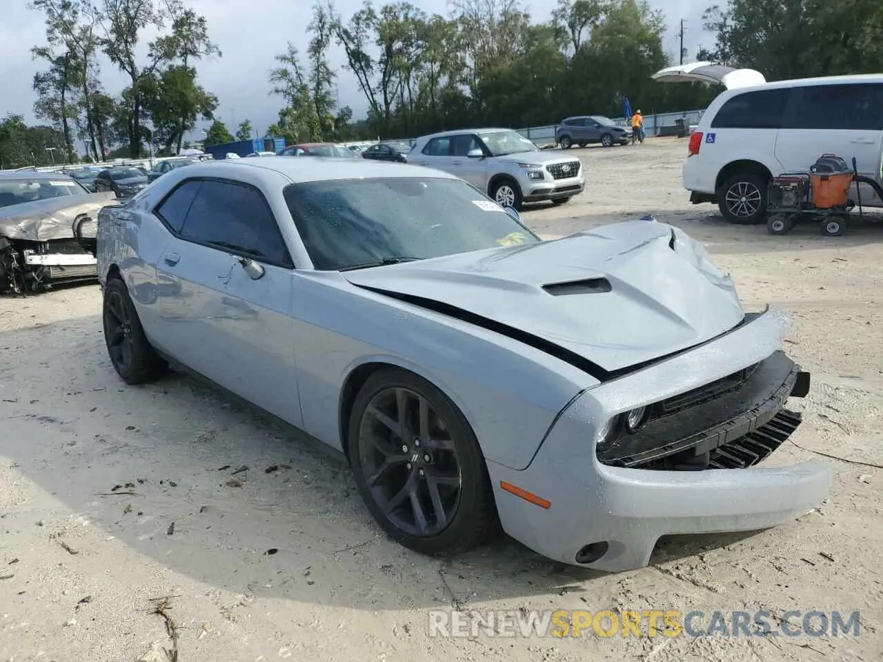 4 Photograph of a damaged car 2C3CDZAG2MH507165 DODGE CHALLENGER 2021