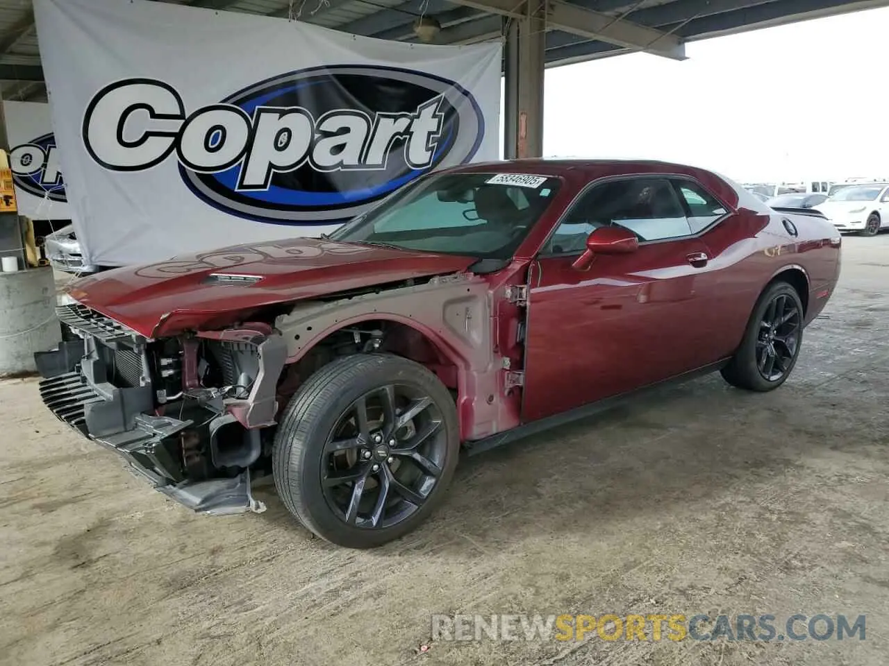 1 Photograph of a damaged car 2C3CDZAG2MH560044 DODGE CHALLENGER 2021
