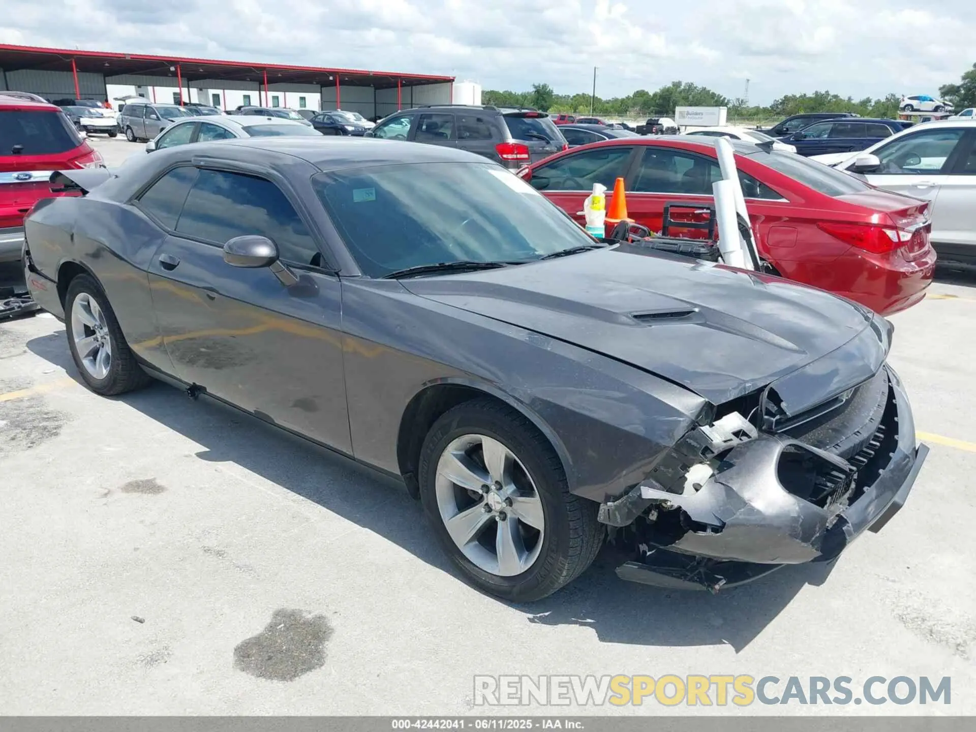 1 Photograph of a damaged car 2C3CDZAG2MH627290 DODGE CHALLENGER 2021