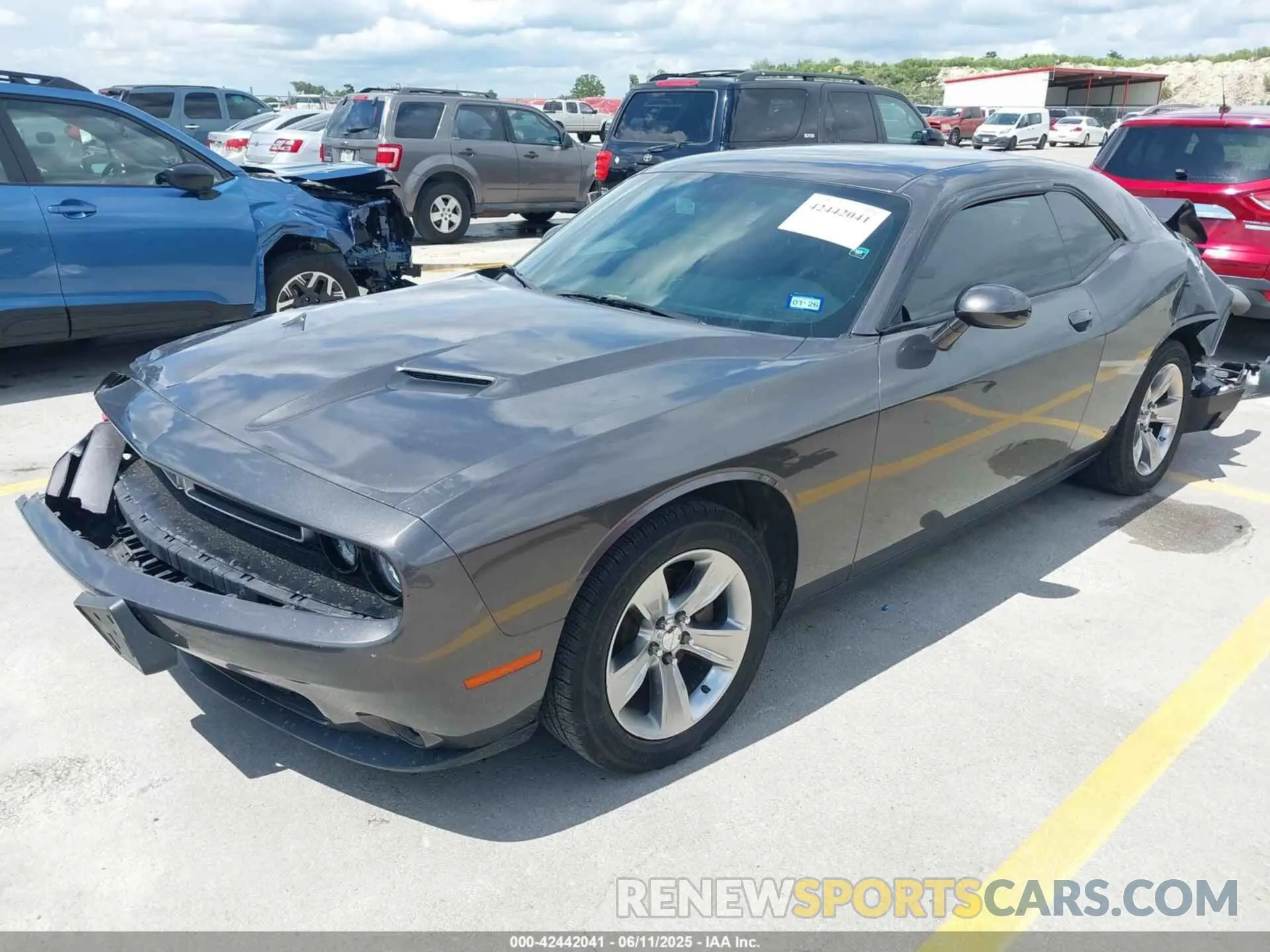 2 Photograph of a damaged car 2C3CDZAG2MH627290 DODGE CHALLENGER 2021