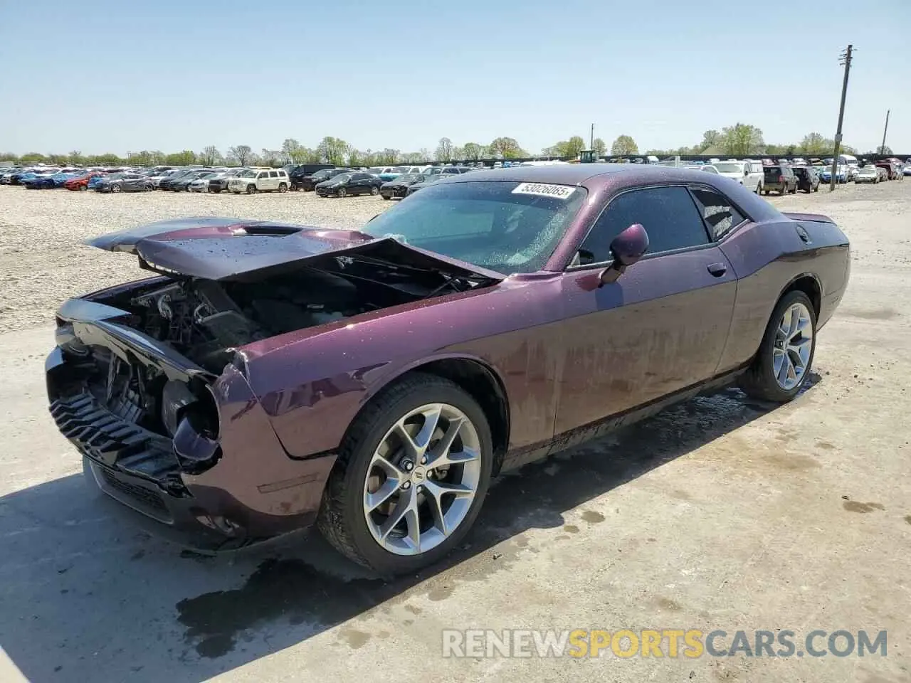 1 Photograph of a damaged car 2C3CDZAG8MH610588 DODGE CHALLENGER 2021