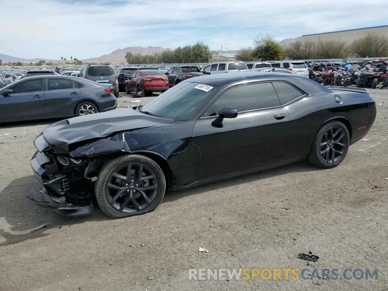 1 Photograph of a damaged car 2C3CDZBT0MH610516 DODGE CHALLENGER 2021