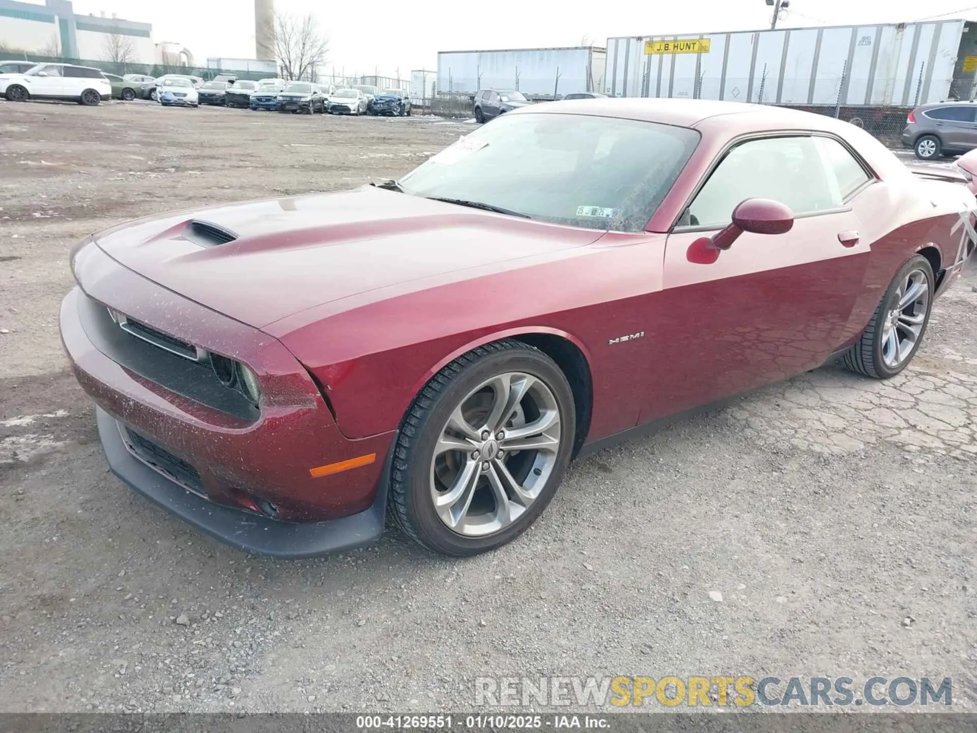 2 Photograph of a damaged car 2C3CDZBT8MH593707 DODGE CHALLENGER 2021
