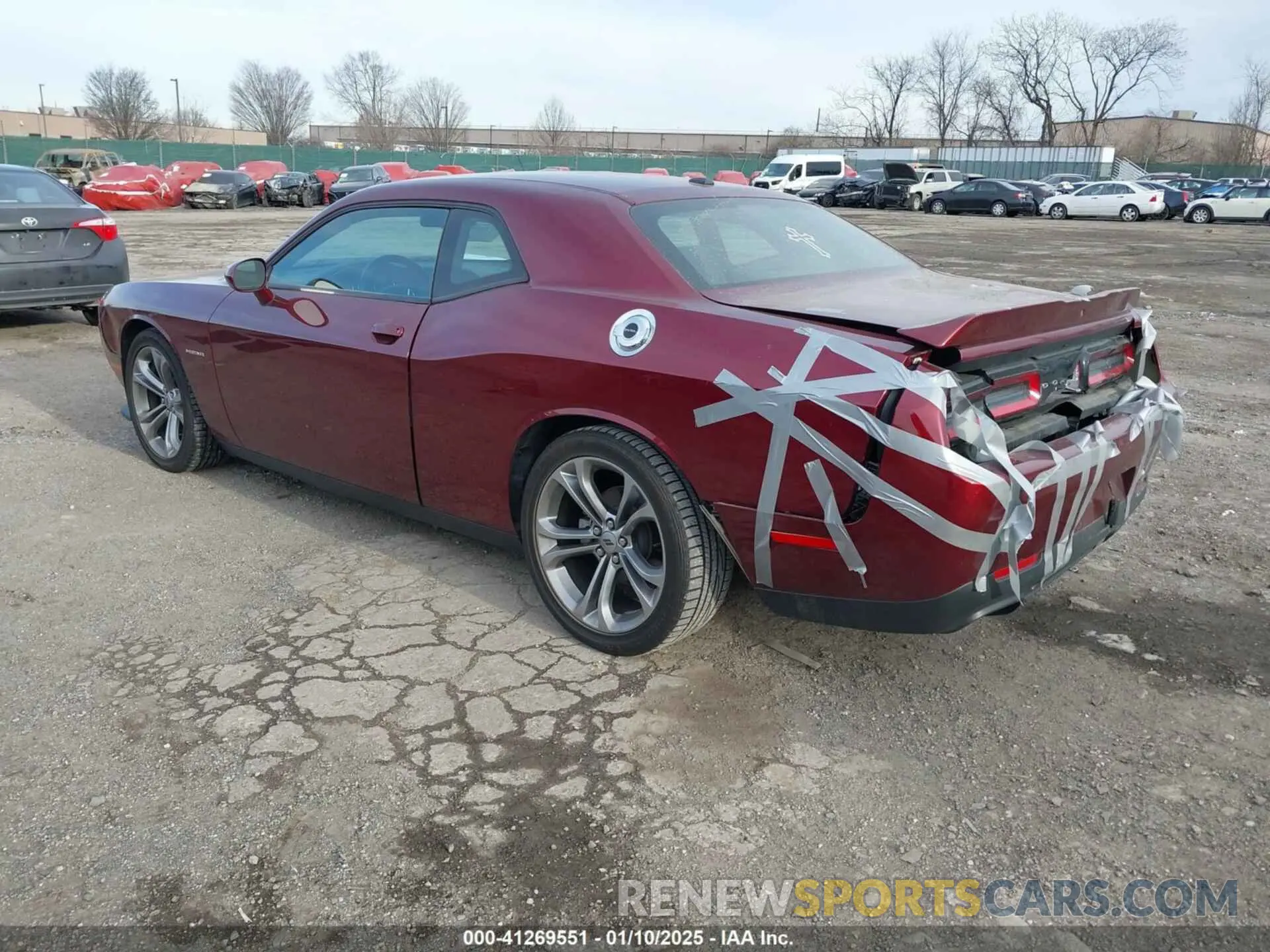 3 Photograph of a damaged car 2C3CDZBT8MH593707 DODGE CHALLENGER 2021