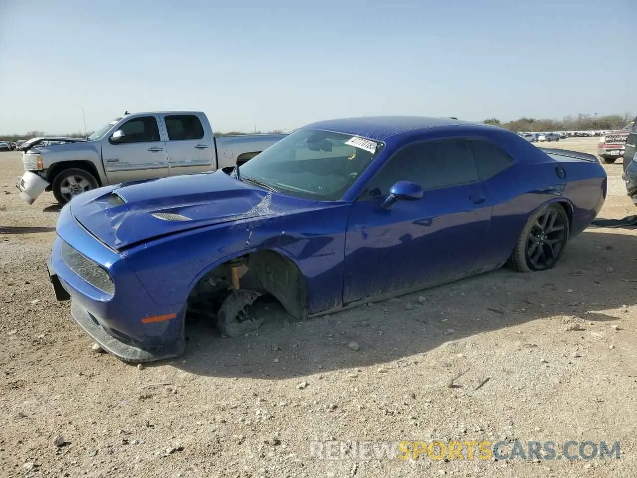 1 Photograph of a damaged car 2C3CDZBT8MH627855 DODGE CHALLENGER 2021