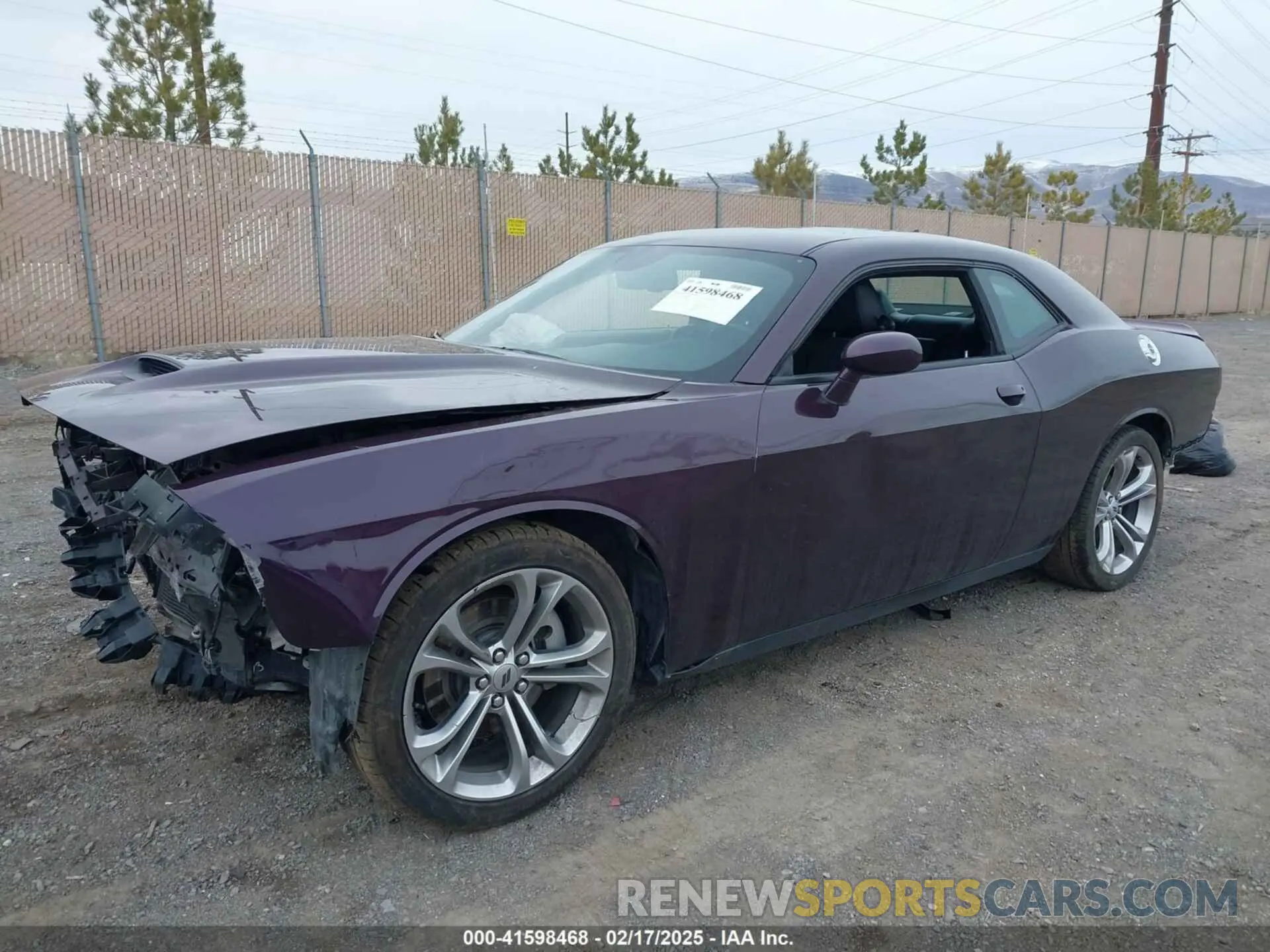 2 Photograph of a damaged car 2C3CDZJG1MH660331 DODGE CHALLENGER 2021