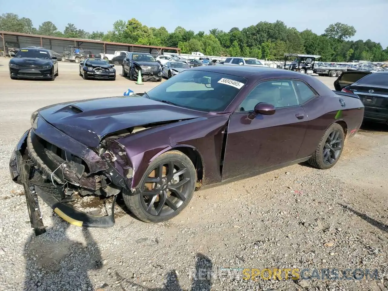 1 Photograph of a damaged car 2C3CDZJG2MH507389 DODGE CHALLENGER 2021