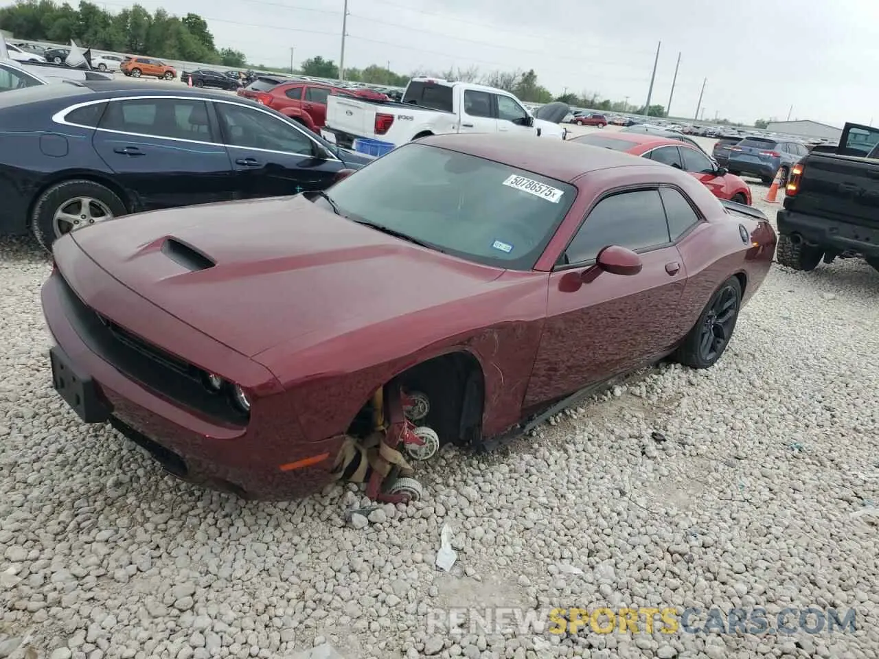 1 Photograph of a damaged car 2C3CDZJG4MH676376 DODGE CHALLENGER 2021