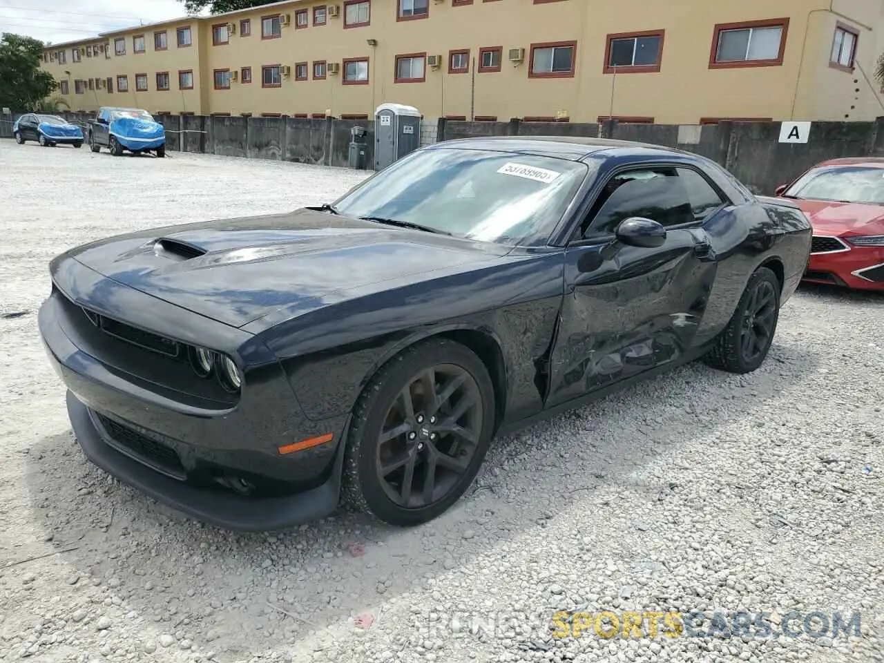 1 Photograph of a damaged car 2C3CDZJG7MH507100 DODGE CHALLENGER 2021
