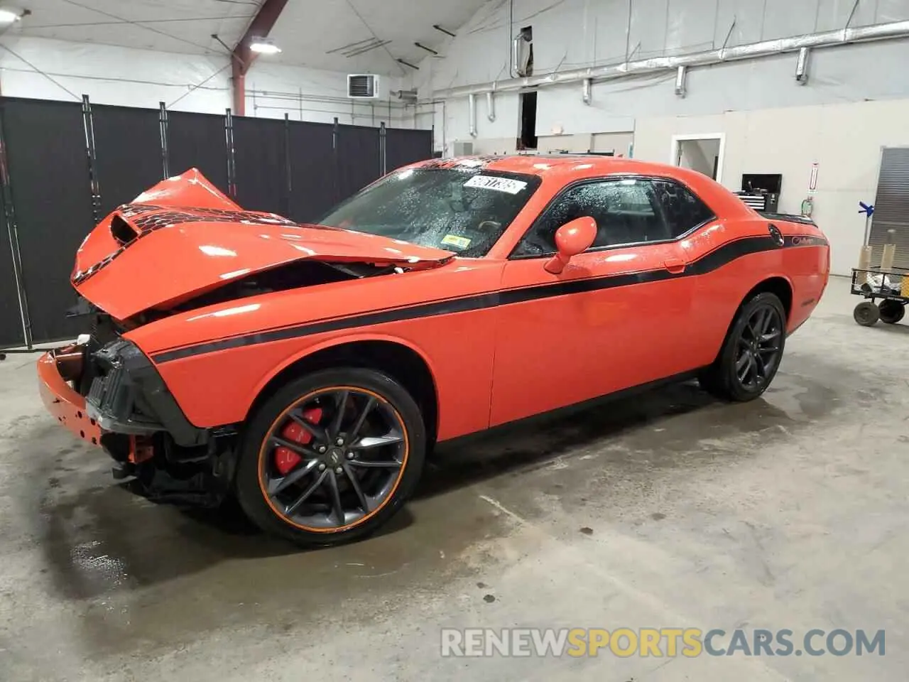 1 Photograph of a damaged car 2C3CDZKG0MH573843 DODGE CHALLENGER 2021