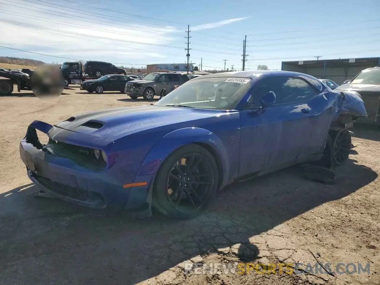 1 Photograph of a damaged car 2C3CDZL94MH507960 DODGE CHALLENGER 2021