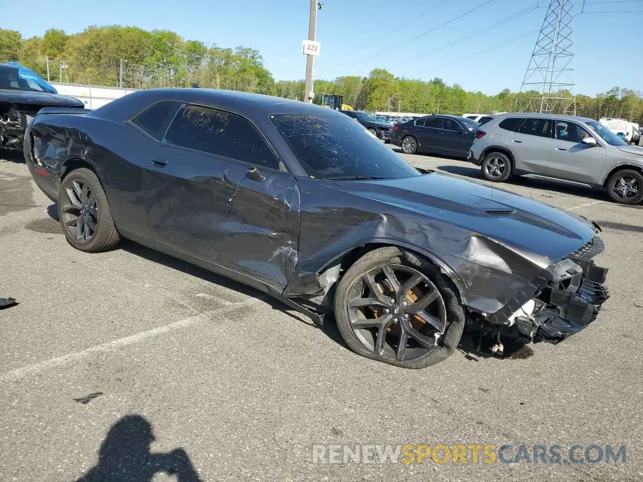 4 Photograph of a damaged car 2C3CDZAG1NH238495 DODGE CHALLENGER 2022