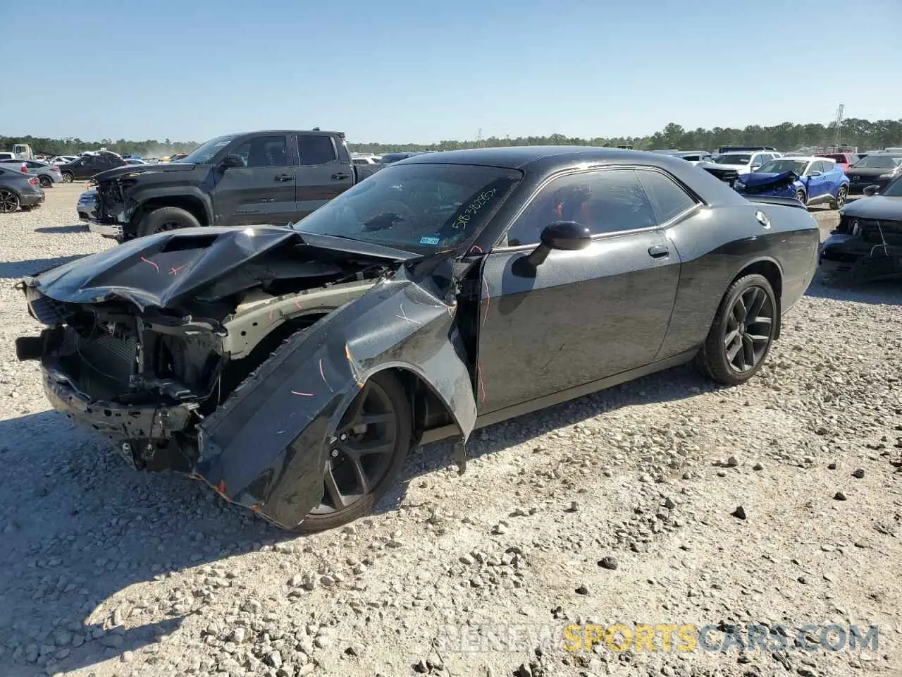 1 Photograph of a damaged car 2C3CDZAG2NH144562 DODGE CHALLENGER 2022
