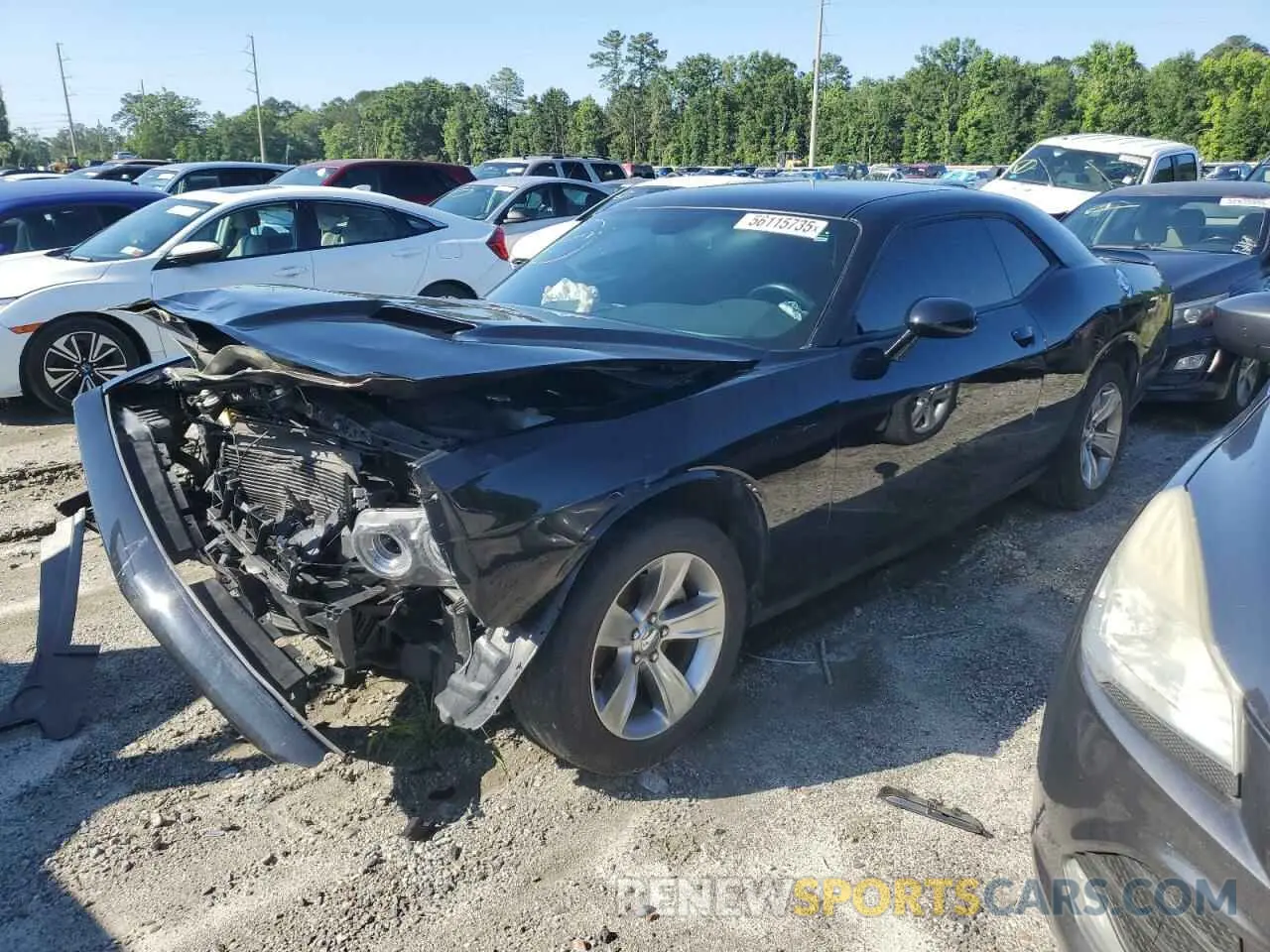 1 Photograph of a damaged car 2C3CDZAG5NH103312 DODGE CHALLENGER 2022