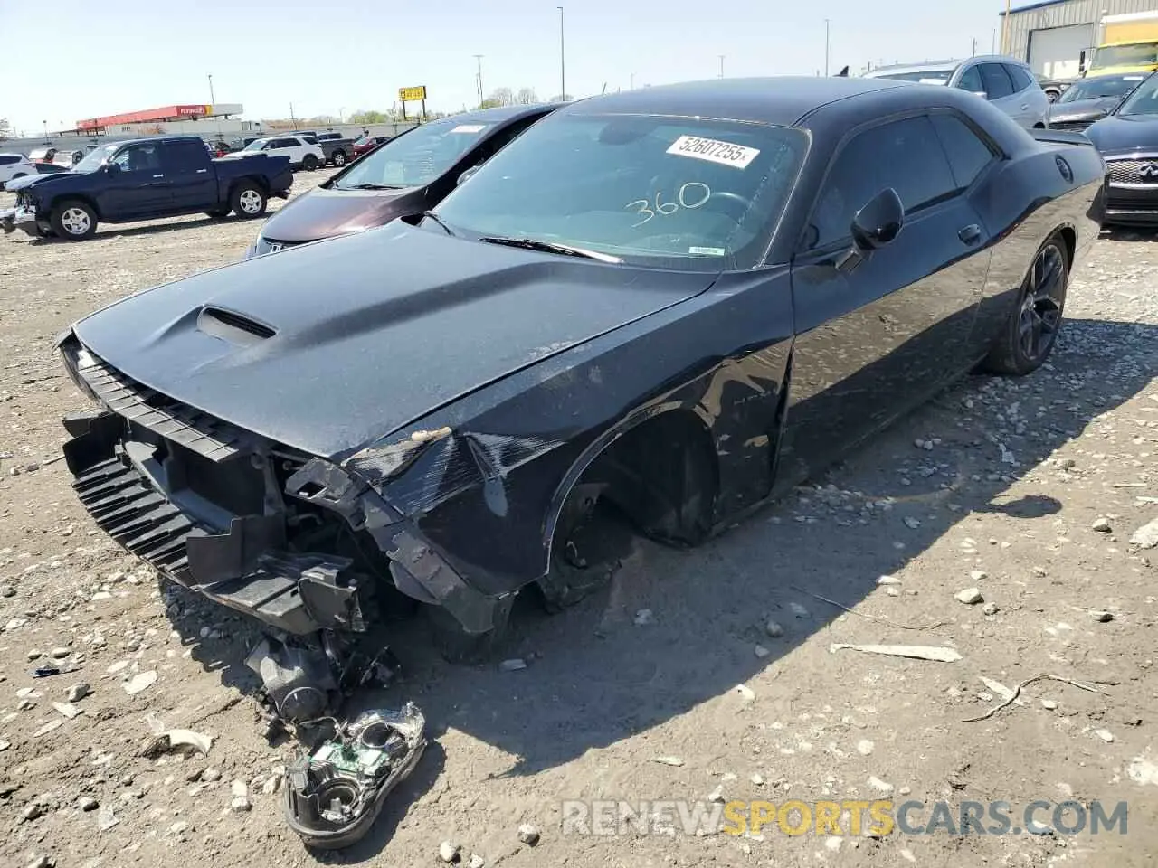 1 Photograph of a damaged car 2C3CDZBT6NH175325 DODGE CHALLENGER 2022