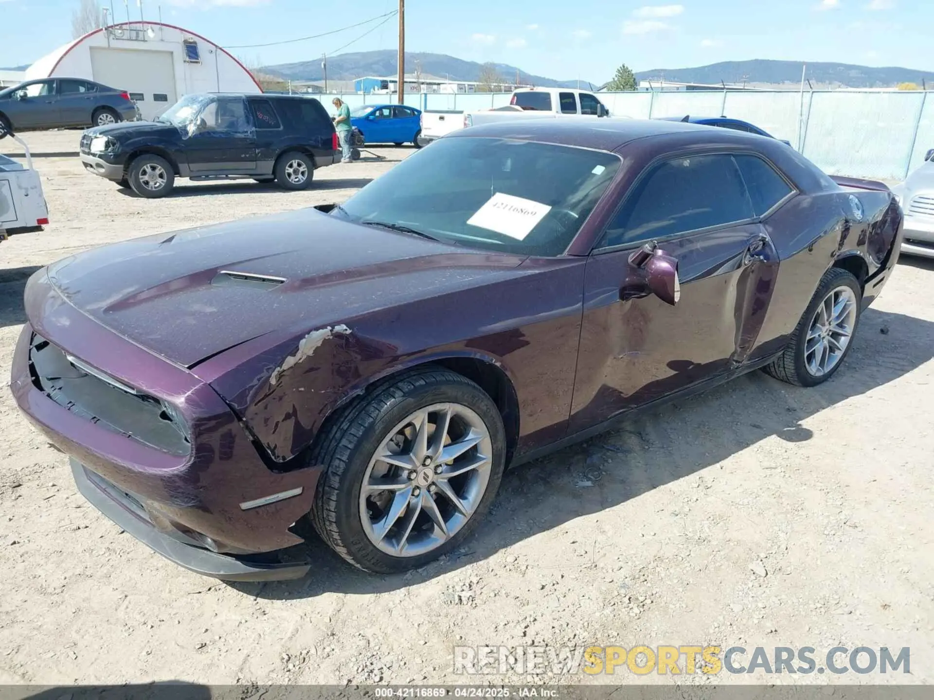 2 Photograph of a damaged car 2C3CDZGG7NH234412 DODGE CHALLENGER 2022