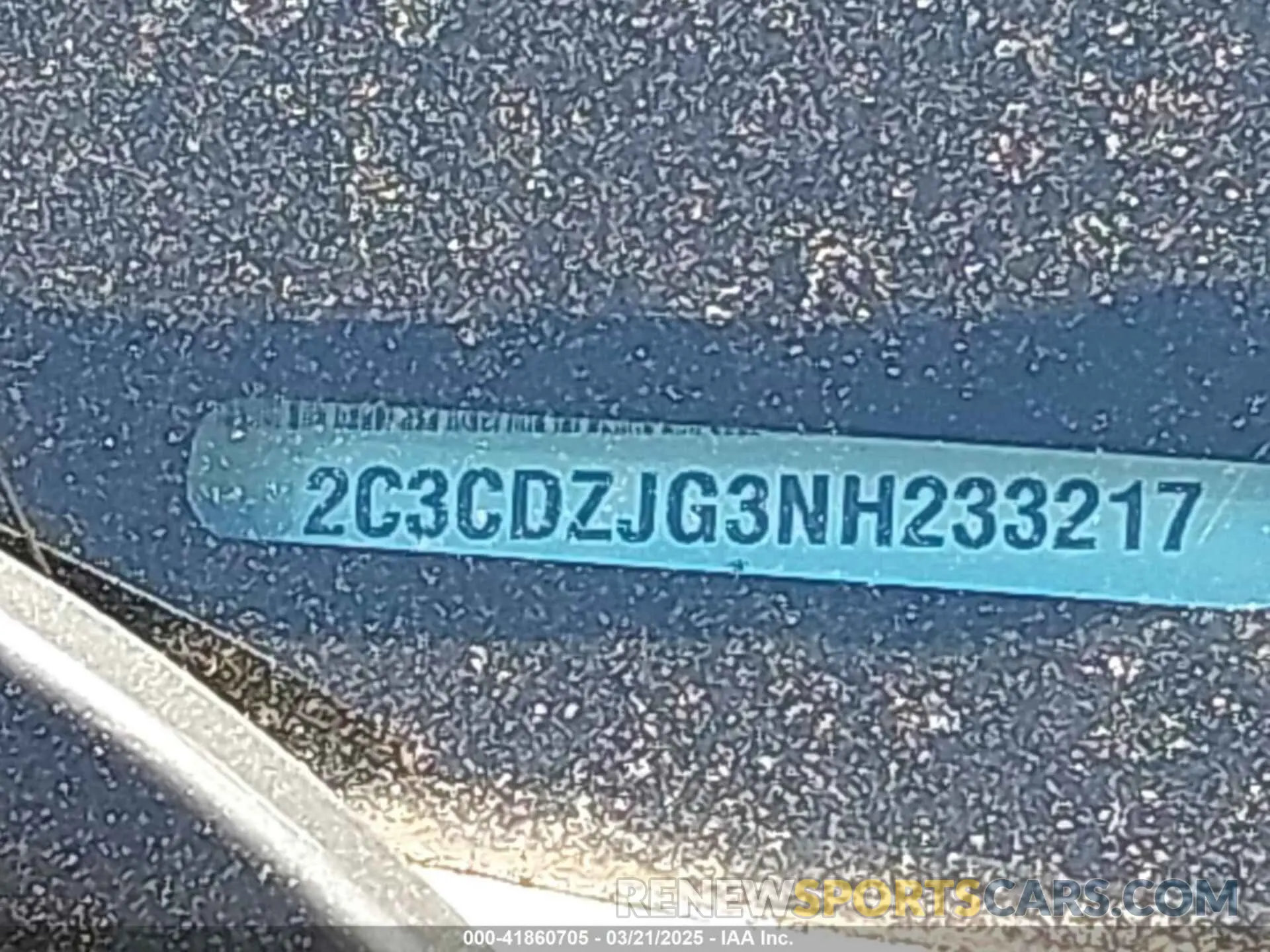 9 Фотография поврежденного автомобиля 2C3CDZJG3NH233217 DODGE CHALLENGER 2022