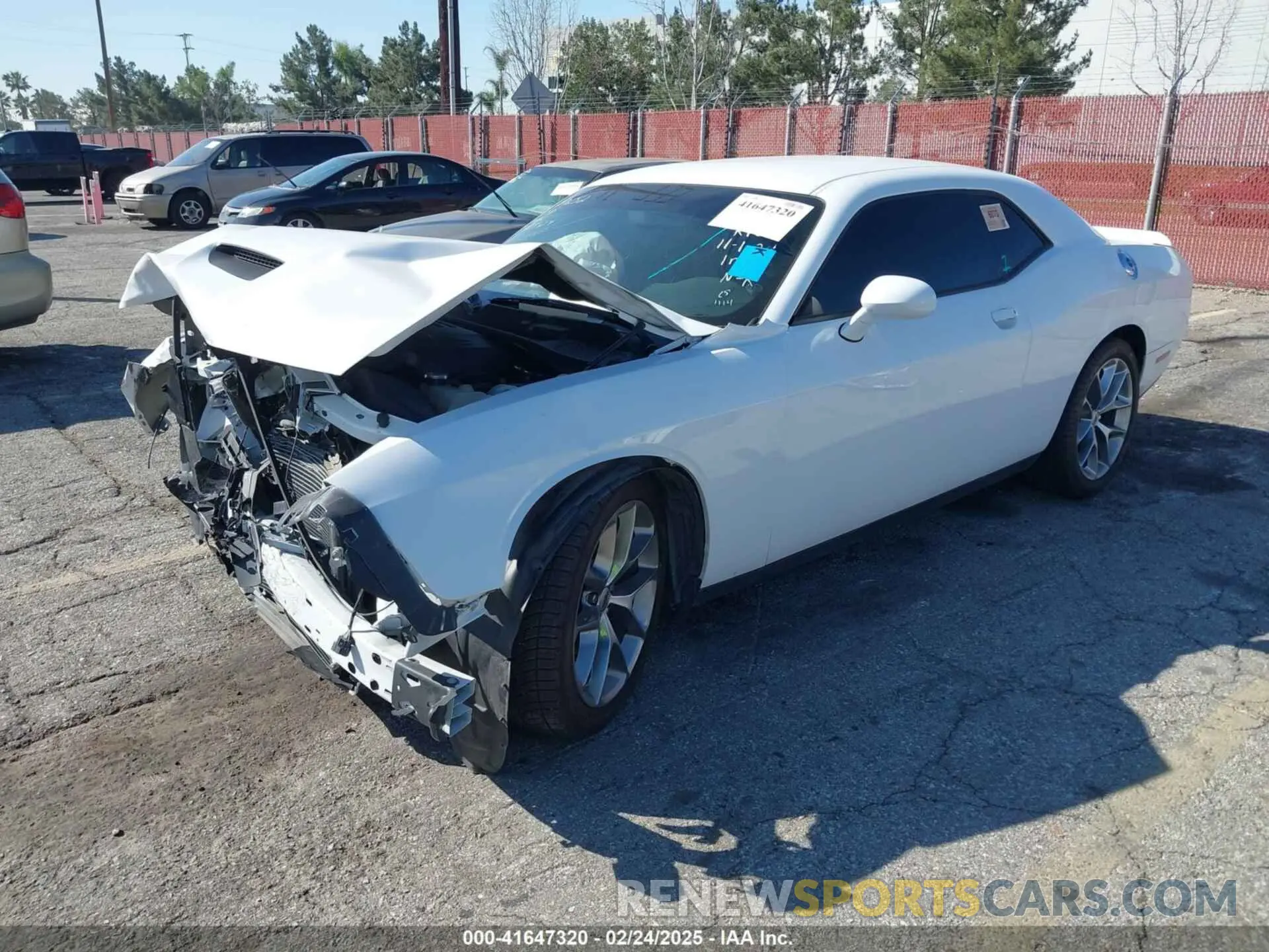 2 Photograph of a damaged car 2C3CDZJG7NH155847 DODGE CHALLENGER 2022