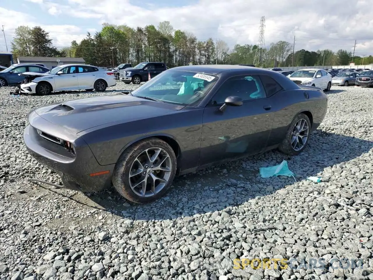 1 Photograph of a damaged car 2C3CDZJG8NH257822 DODGE CHALLENGER 2022