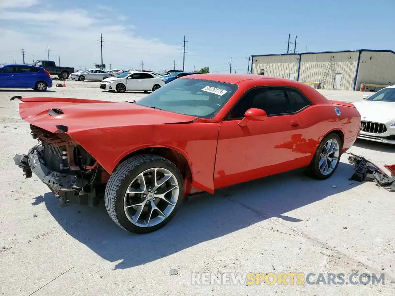 1 Photograph of a damaged car 2C3CDZJG9NH124616 DODGE CHALLENGER 2022