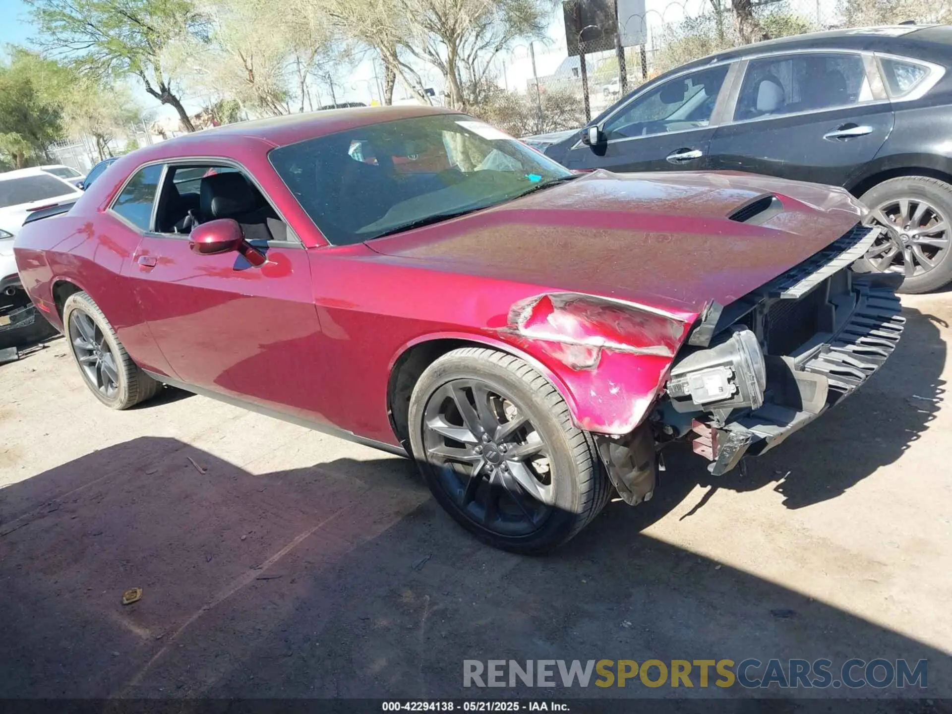 1 Photograph of a damaged car 2C3CDZKG7NH238919 DODGE CHALLENGER 2022