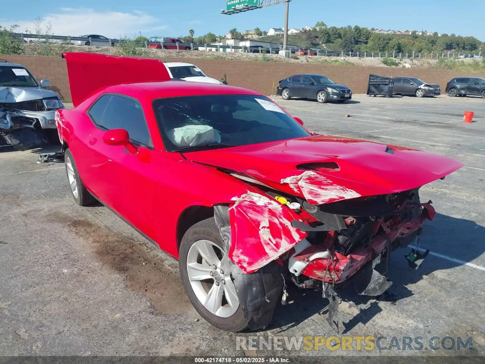 1 Photograph of a damaged car 2C3CDZAG4PH573690 DODGE CHALLENGER 2023
